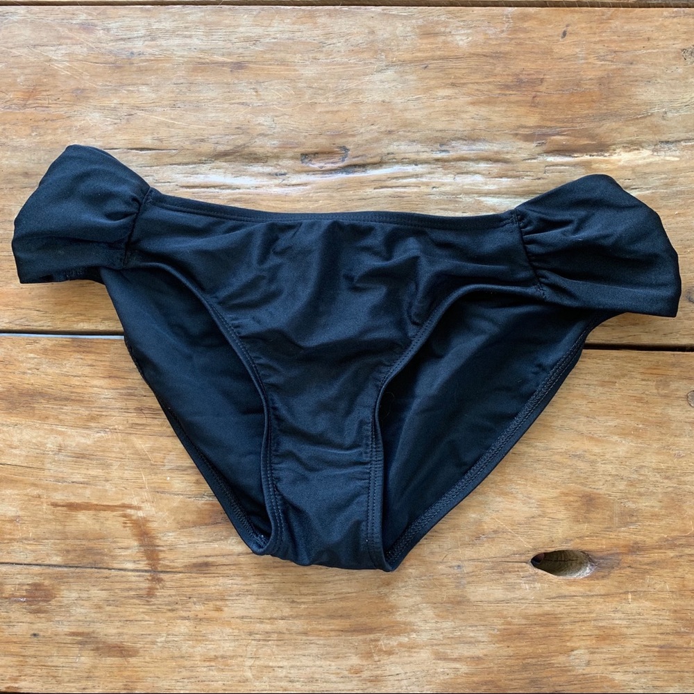 Black swim bikini bottoms